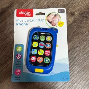 Playtex Baby Blue Musical Light-Up Phone